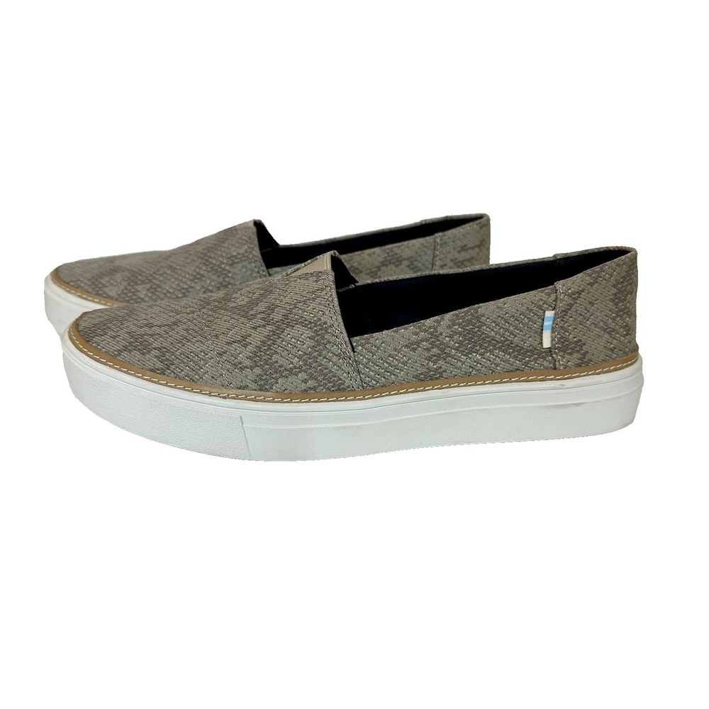 Toms Womens Woven Rope Sole Classic Slip-On Shoes Size 8